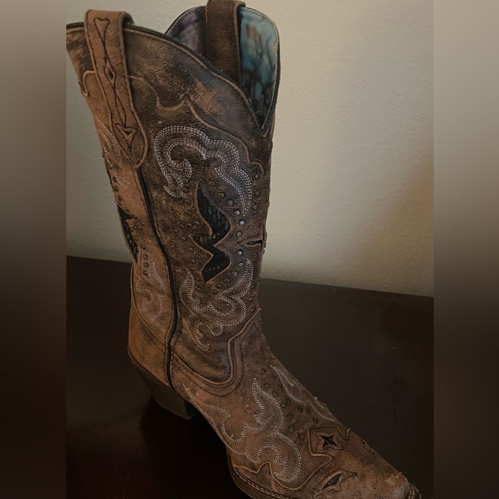 Cowboy boots.